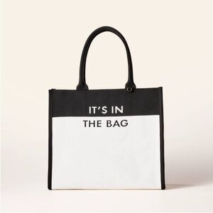 Kate Spade x Target My Bag Black and White Tote Bag - NWT